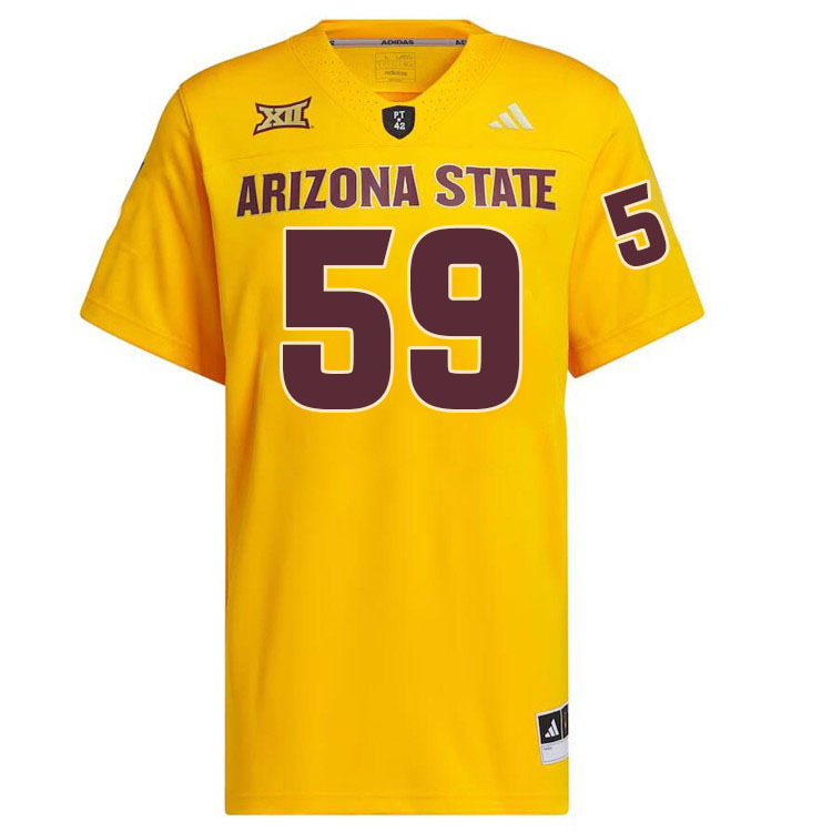 #59 Quinn Bailey Arizona State Sun Devils College Football Jerseys Stitched-Gold